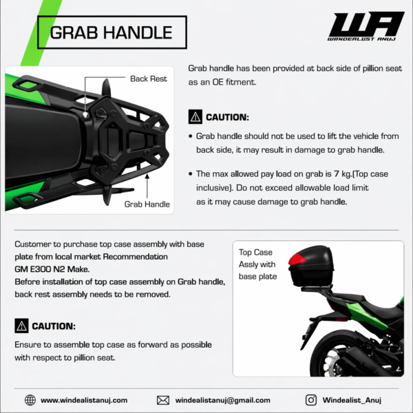 TOP RACK & SADDLE STAY ORIGINAL DOMINAR 250/400 | NS 160/200
