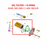 OIL FILTER & O-RING ORIGINAL KTM DUKE | ADV | RC 200/250/390