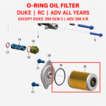 OIL FILTER & O-RING ORIGINAL KTM DUKE | ADV | RC 200/250/390
