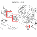 OIL FILTER & O-RING ORIGINAL SUZUKI V-STROM 250 SX | GIXXER 250/SF
