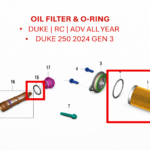 OIL FILTER & O-RING ORIGINAL KTM DUKE | ADV | RC 200/250/390
