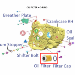 OIL FILTER + O-RING PULSAR RS200 | NS160/200 | DOMINAR