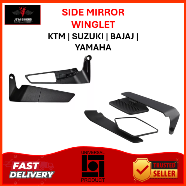 SIDE MIRROR WINGLET KTM DUKE | PULSAR NS/DOMINAR | GIXXER 250 NAKED | GSX-S 150 | MT-15