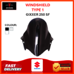 VISOR BUBBLE 1.0 SUZUKI GIXXER 250 SF