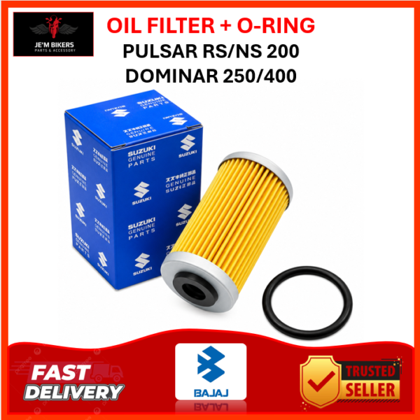 OIL FILTER + O-RING PULSAR RS200 | NS160/200 | DOMINAR