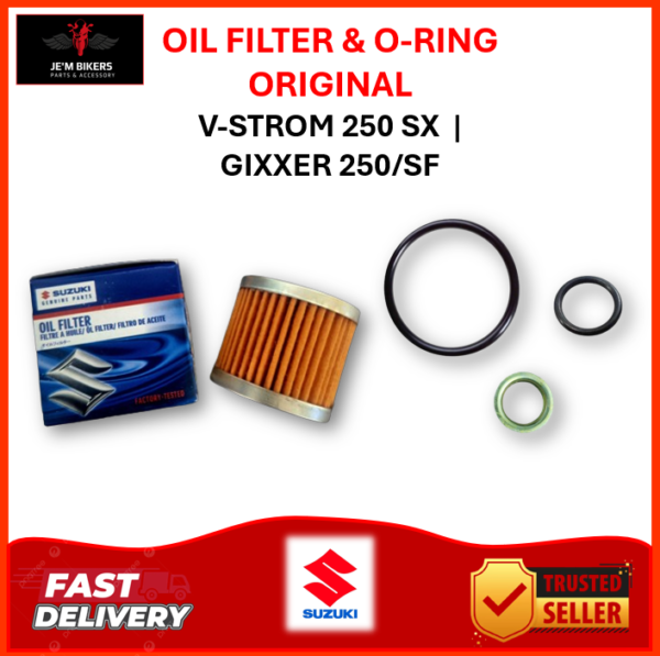 OIL FILTER & O-RING ORIGINAL SUZUKI V-STROM 250 SX | GIXXER 250/SF