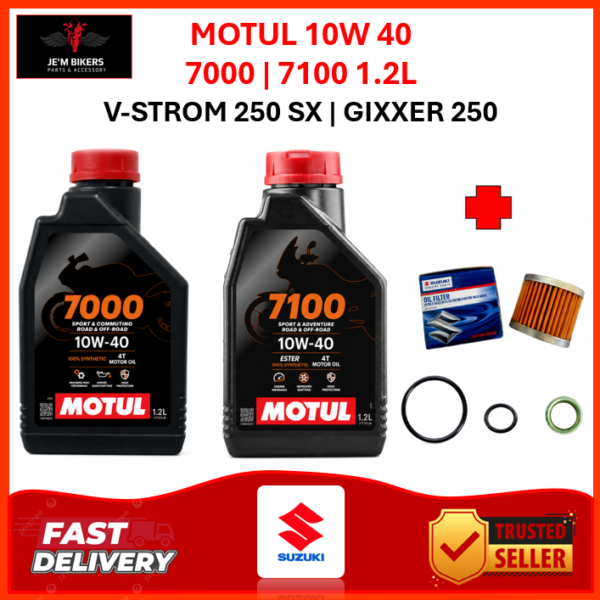 MOTUL 7000 | 7100 4T 10W 40 1.2L SUZUKI V-STROM 250 SX | GIXXER 250/SF