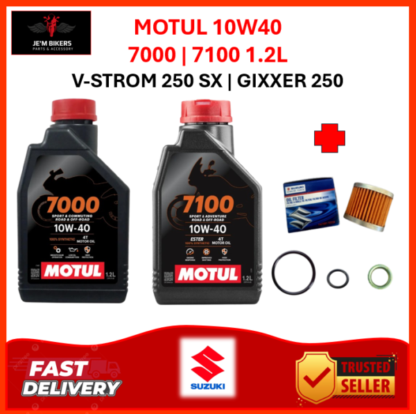 MOTUL 7000 | 7100 4T 10W 40 1.2L SUZUKI V-STROM 250 SX | GIXXER 250/SF