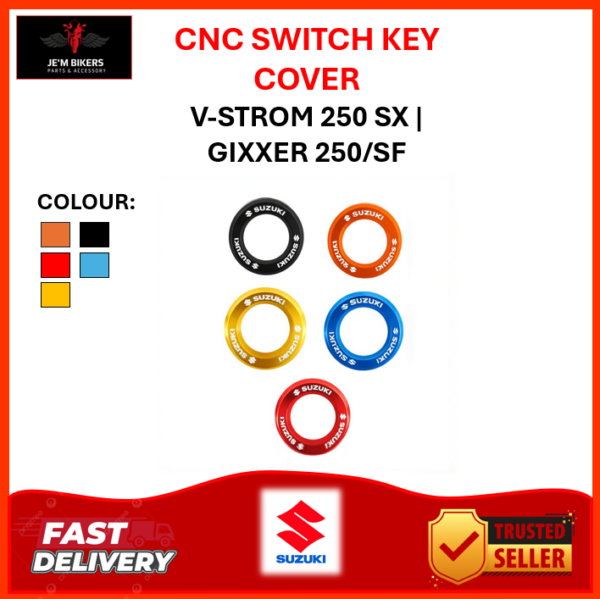 KEY SWITCH COVER CNC V-STROM 250 SX | GIXXER 250/SF