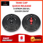 CNC QUICK RELEASE TANK CAP SUZUKI V-STROM 250 SX | GIXXER 250/SF