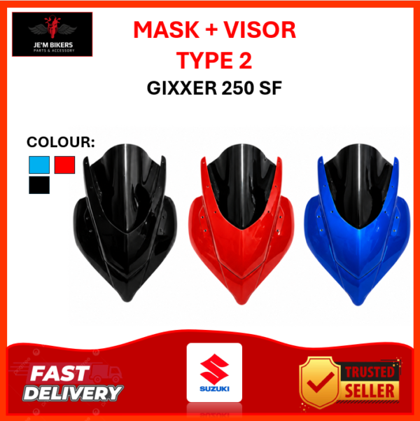 MASK + VISOR 2.0 SUZUKI GIXXER 250 SF