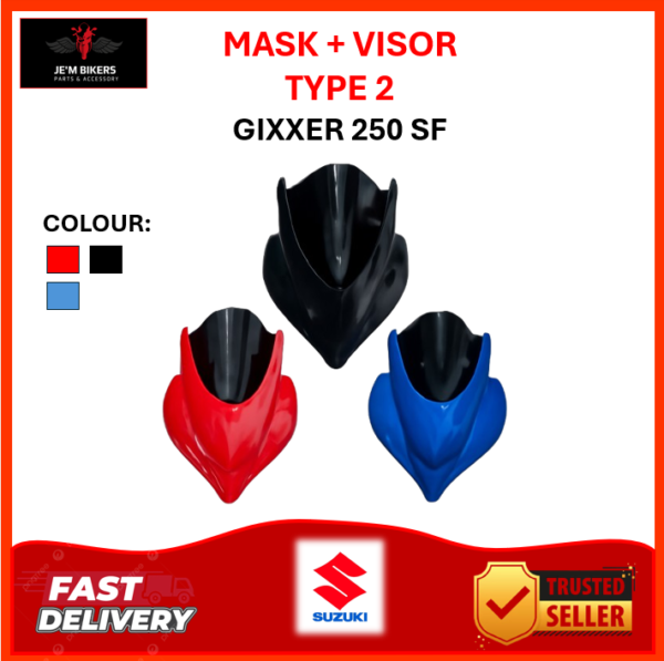MASK + VISOR 2.0 SUZUKI GIXXER 250 SF