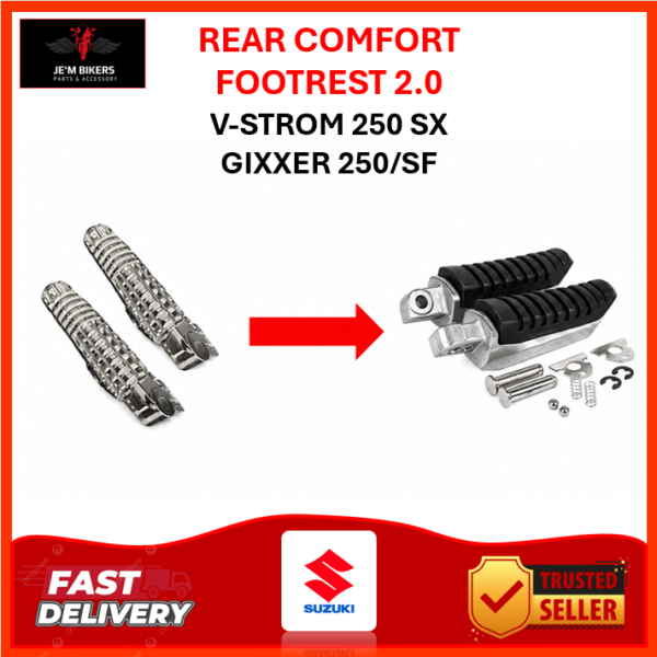 REAR FOOTREST COMFORT 2.0 V-STROM 250 | GIXXER 250/SF