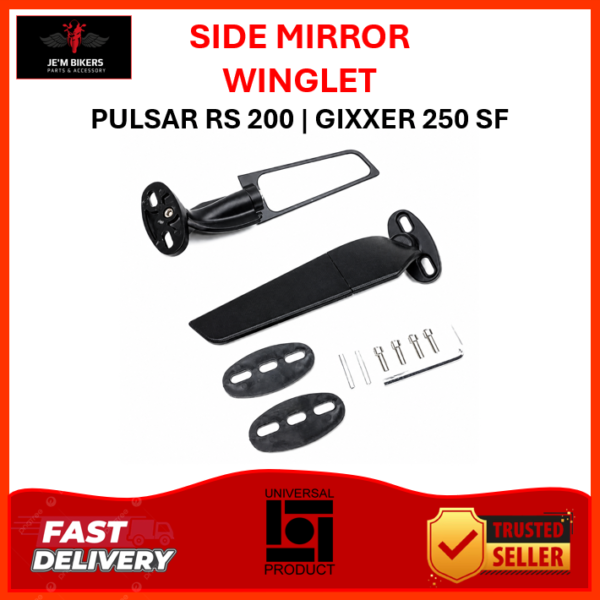 SIDE MIRROR WINGLET GIXXER 250SF | PULSAR RS 200