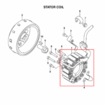 MAGNET/STATOR COIL ORIGINAL SUZUKI V-STROM 250 SX | GIXXER 250/SF