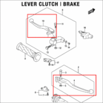 LEVER BRAKE & CLUTCH ORIGINAL SUZUKI V-STROM 250 SX | GIXXER 250/SF