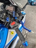 CNC OIL FILLER CAP & FRONT BRAKE FLUID RESERVOIR COVER SUZUKI V-STROM 250 SX | GIXXER 250/SF