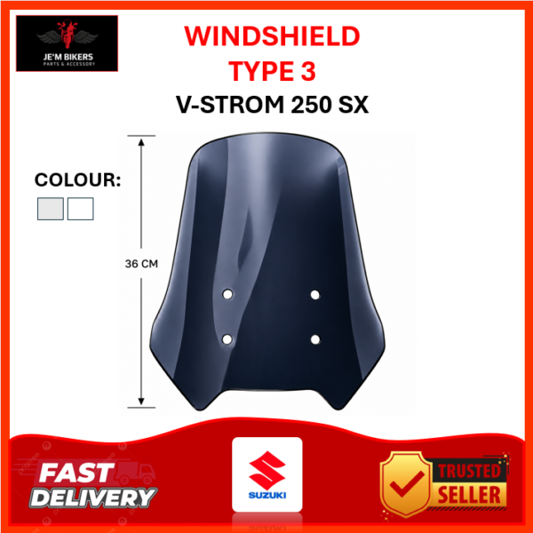 VISOR SHORT 3.0 SUZUKI V-STROM 250 SX