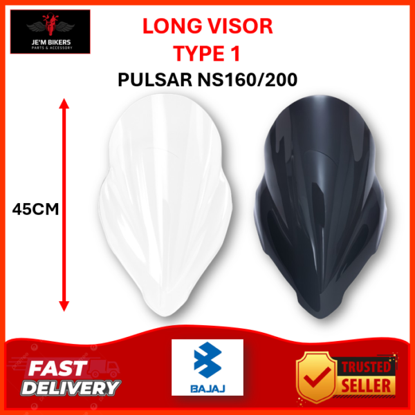 VISOR LONG 1.0 PULSAR NS 160/200