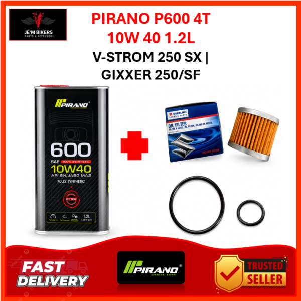 PIRANO 4T P600 10W 40 1.2L SUZUKI V-STROM 250 SX | GIXXER 250/SF