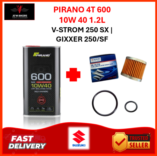 PIRANO 4T P600 10W 40 1.2L SUZUKI V-STROM 250 SX | GIXXER 250/SF