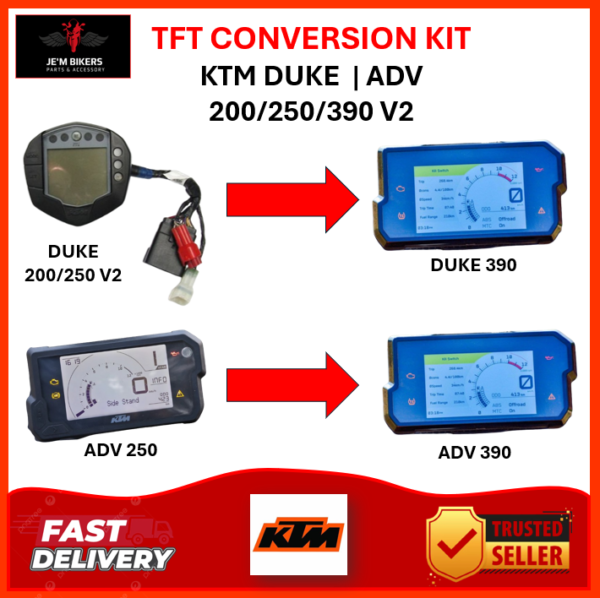 TFT CONVERSION KIT FOR KTM DUKE | ADV 200/250 V2