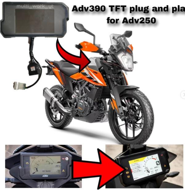 TFT CONVERSION KIT FOR KTM DUKE | ADV 200/250 V2