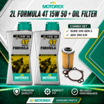 MOTOREX FORMULA 4T 15W/50 + OIL FILTER COMBO SET KTM DUKE | RC | ADV 200/250/390