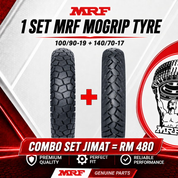 MRF TYRE 100/90-19 | 140/70-17 MOGRIP METEOR FM2/M