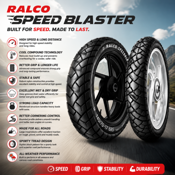RALCO TYRE 100/90-19 | 140/70-17 SPEED BLASTER