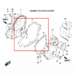 GASKET CLUTCH & MAGNETO COVER ORIGINAL SUZUKI V-STROM 250 SX | GIXXER 250/SF