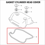 GASKET CYLINDER HEAD COVER ORIGINAL SUZUKI V-STROM 250 SX | GIXXER 250/SF