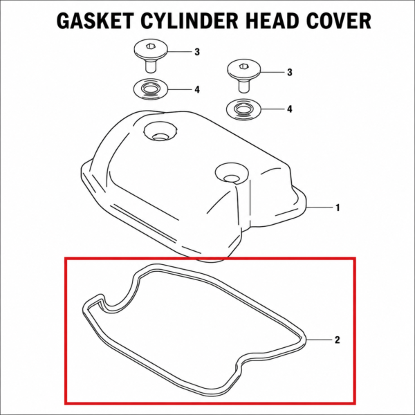 GASKET CYLINDER HEAD COVER ORIGINAL SUZUKI V-STROM 250 SX | GIXXER 250/SF