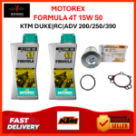 MOTOREX FORMULA 4T 15W/50 + OIL FILTER COMBO SET KTM DUKE | RC | ADV 200/250/390