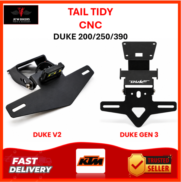 TAIL TIDY CNC KTM DUKE 200/250/390 V2 | V3 | GEN 3