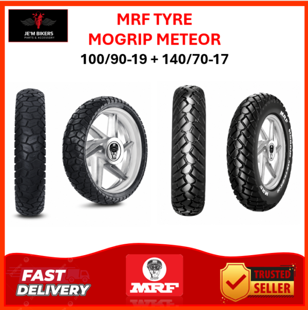 MRF TYRE 100/90-19 | 140/70-17 MOGRIP METEOR FM2/M