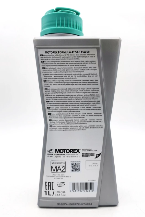 MOTOREX FORMULA 4T 15W/50 + OIL FILTER COMBO SET KTM DUKE | RC | ADV 200/250/390