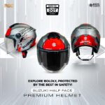 HALF FACE HELMET ORIGINAL SUZUKI VIETNAM