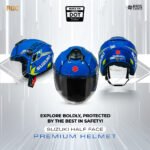 HALF FACE HELMET ORIGINAL SUZUKI VIETNAM