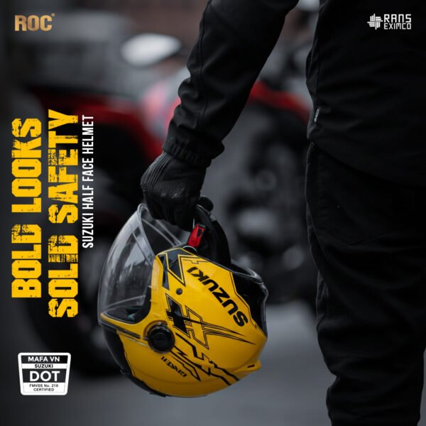 HALF FACE HELMET ORIGINAL SUZUKI VIETNAM