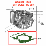 GASKET HEAD | GASKET BLOCK ORIGINAL KTM DUKE | RC 200/250/390
