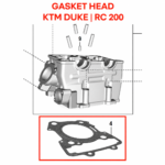 GASKET HEAD | GASKET BLOCK ORIGINAL KTM DUKE | RC 200/250/390