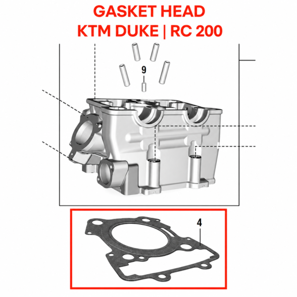 GASKET HEAD | GASKET BLOCK ORIGINAL KTM DUKE | RC 200/250/390