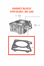 GASKET HEAD | GASKET BLOCK ORIGINAL KTM DUKE | RC 200/250/390
