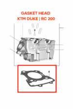 GASKET HEAD | GASKET BLOCK ORIGINAL KTM DUKE | RC 200/250/390