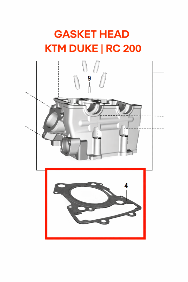 GASKET HEAD | GASKET BLOCK ORIGINAL KTM DUKE | RC 200/250/390