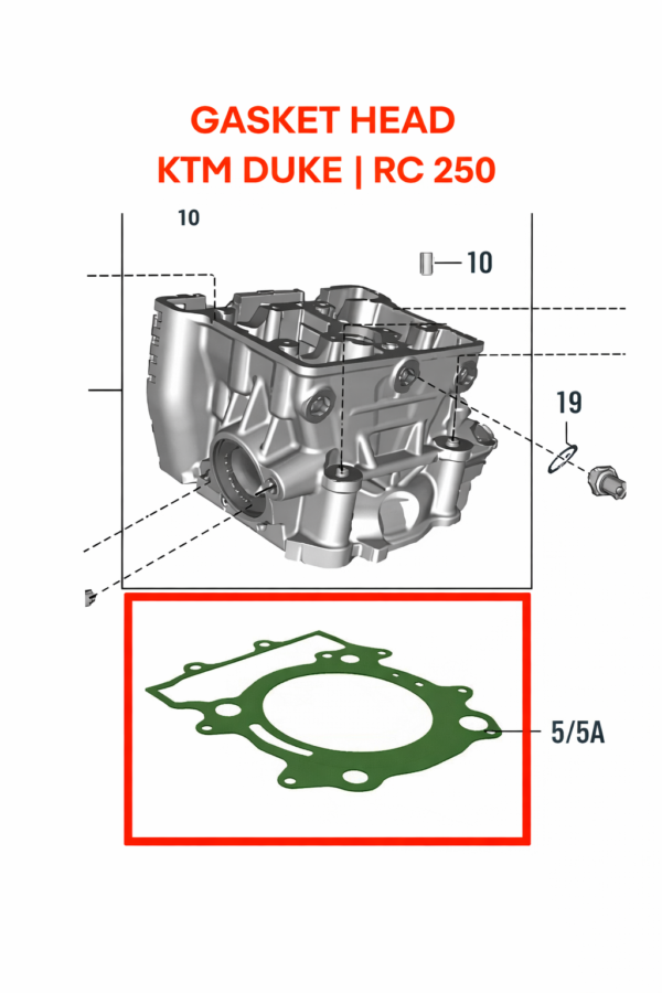 GASKET HEAD | GASKET BLOCK ORIGINAL KTM DUKE | RC 200/250/390
