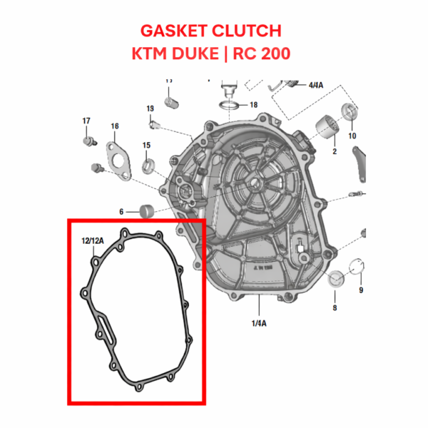 GASKET CLUTCH | GASKET MAGNETO ORIGINAL KTM DUKE | RC | 200/250/390