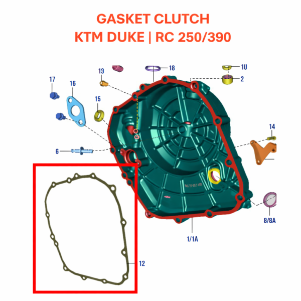 GASKET CLUTCH | GASKET MAGNETO ORIGINAL KTM DUKE | RC | 200/250/390