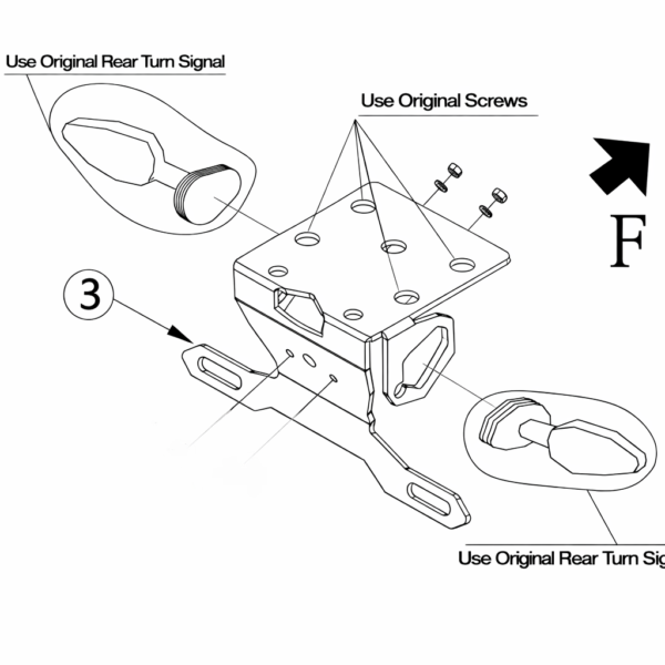 TAIL TIDY SUZUKI GIXXER 250 NAKED / SF